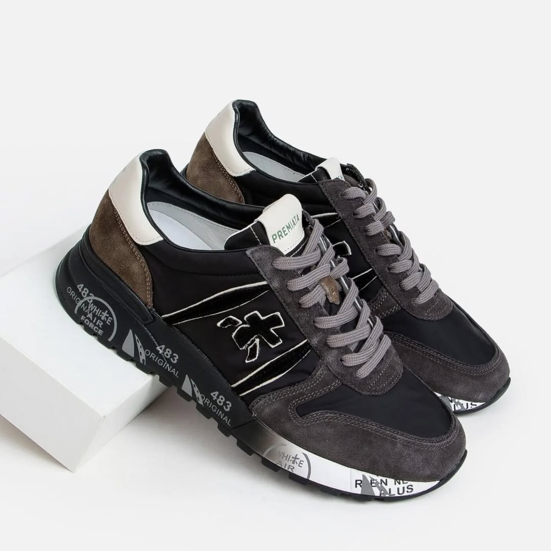 Premiata Sharky "Urban Graphite & Suede"