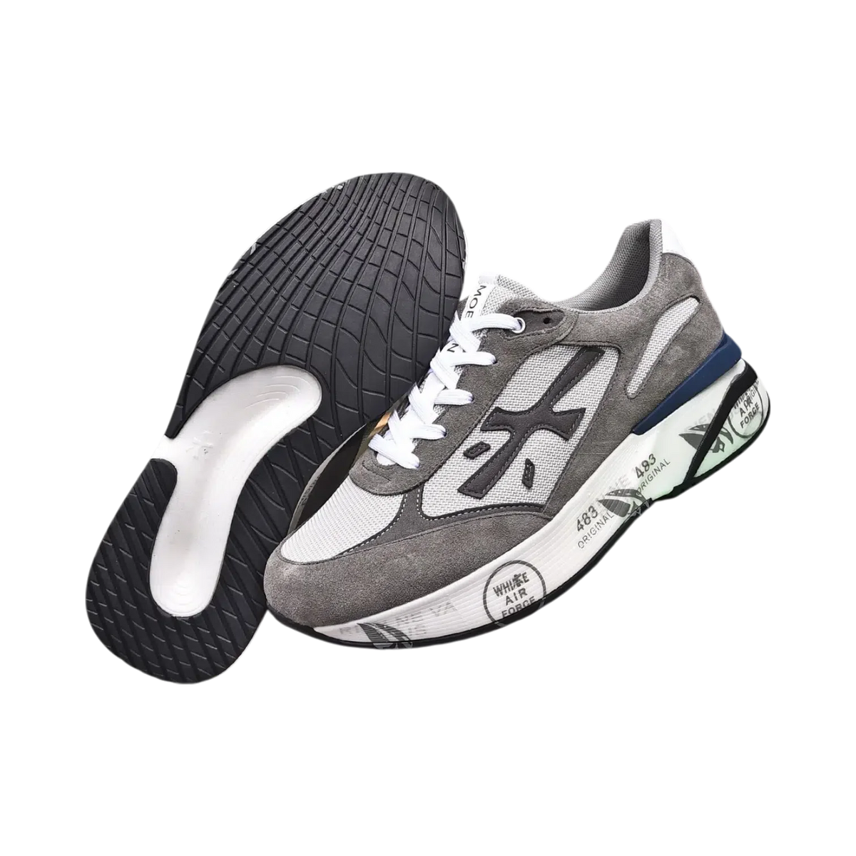 Premiata 483 Light Grey / White