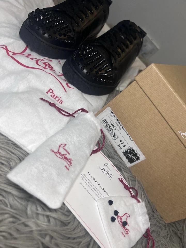 Christian Louboutin Low Sneaker – Black Spikes
