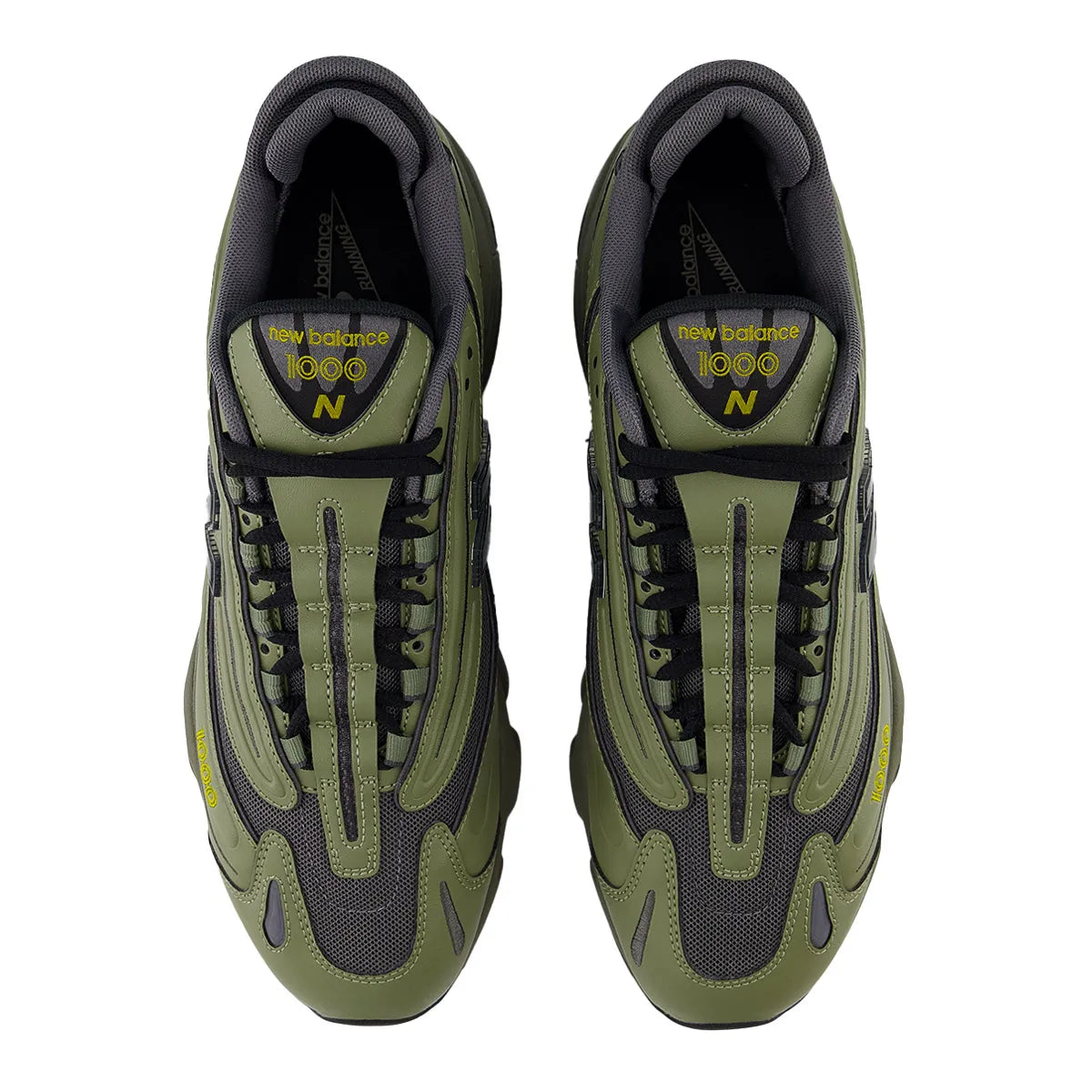 New Balance 1000 Army Green, par patika odozgo