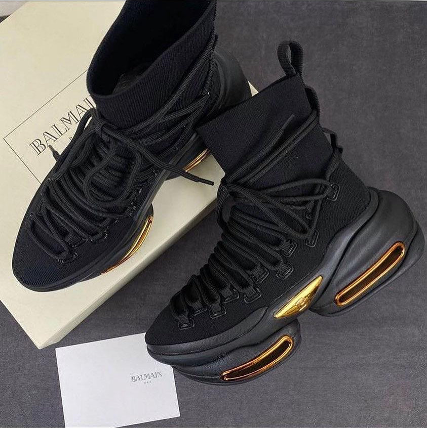 Balmain B-Bold High-Top “Black/Gold”