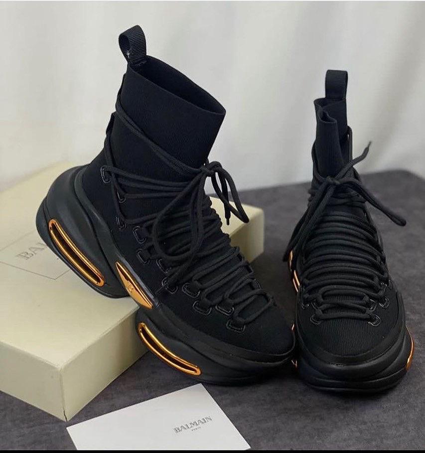 Balmain B-Bold High-Top “Black/Gold”