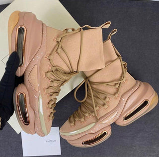 Balmain B-Bold High-Top “Beige"