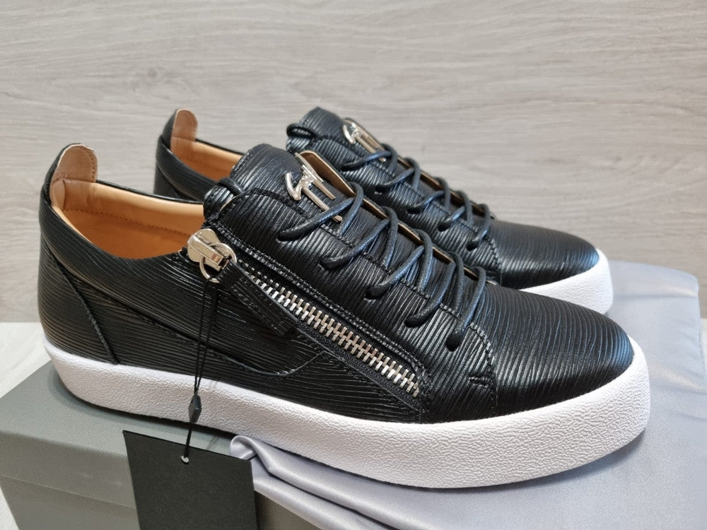 Giuseppe Zanotti - Black Textured Leather