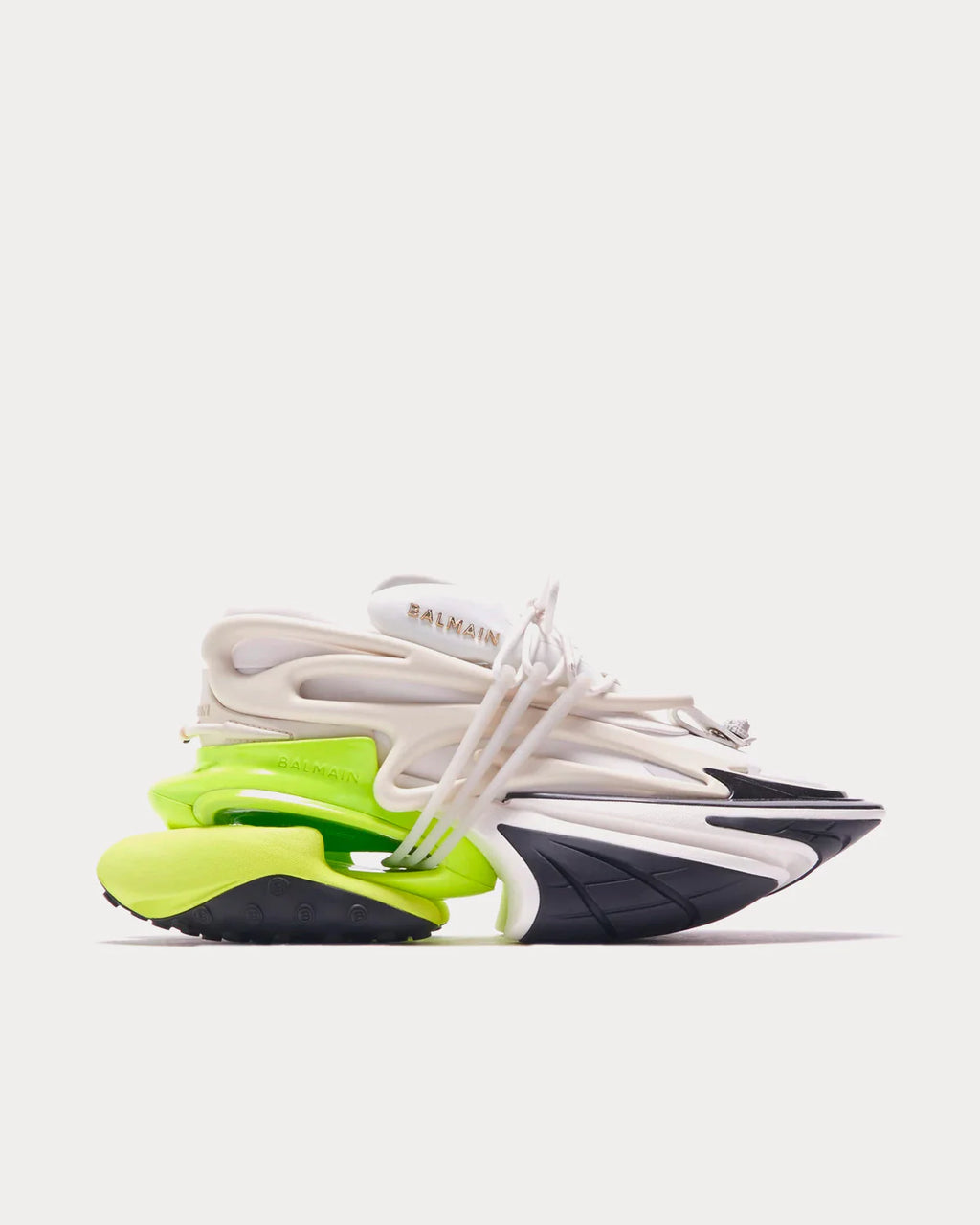 Balmain Unicorn "White Black Neon Green"