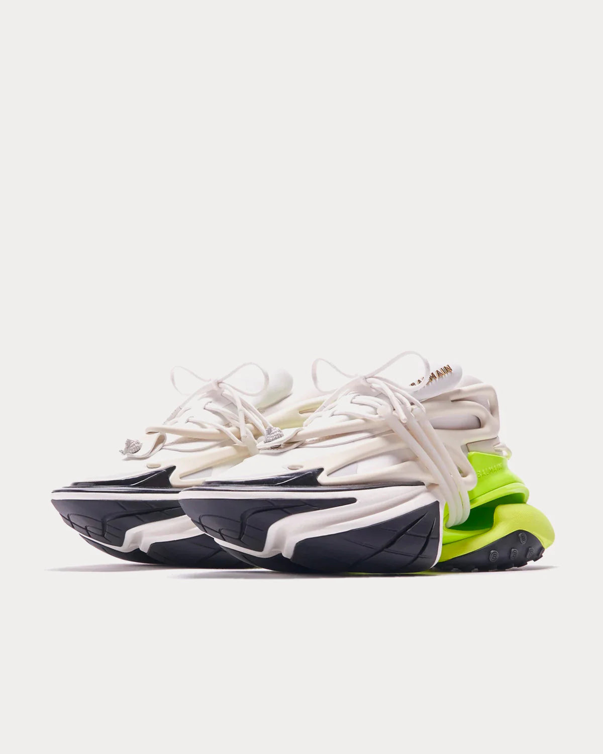 Balmain Unicorn "White Black Neon Green"