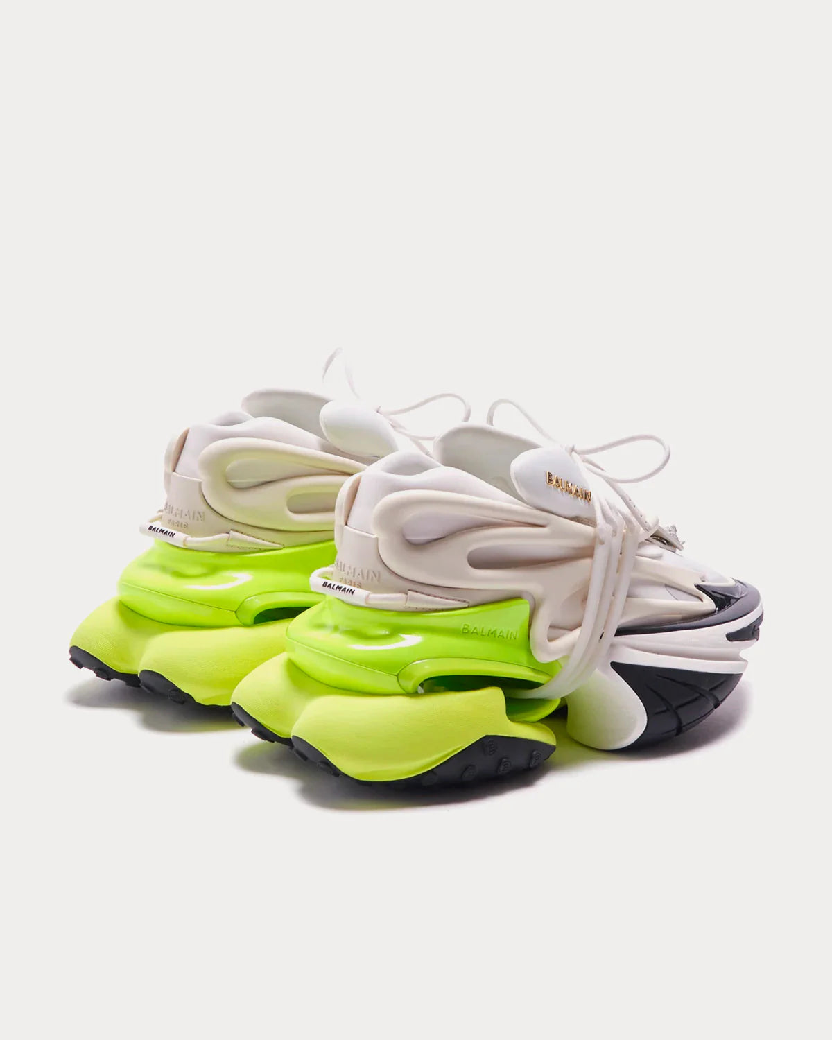 Balmain Unicorn "White Black Neon Green"