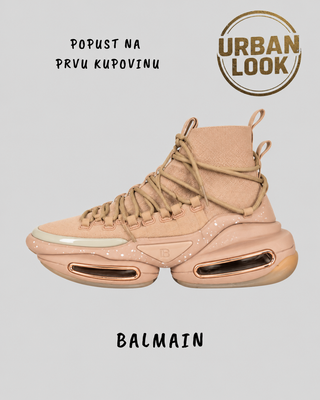 Balmain B-Bold High-Top “Beige"
