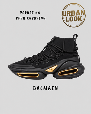 Balmain B-Bold High-Top “Black/Gold”