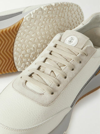 Brunello Cucinelli Sneakers "Beige / Grey / Yellow"