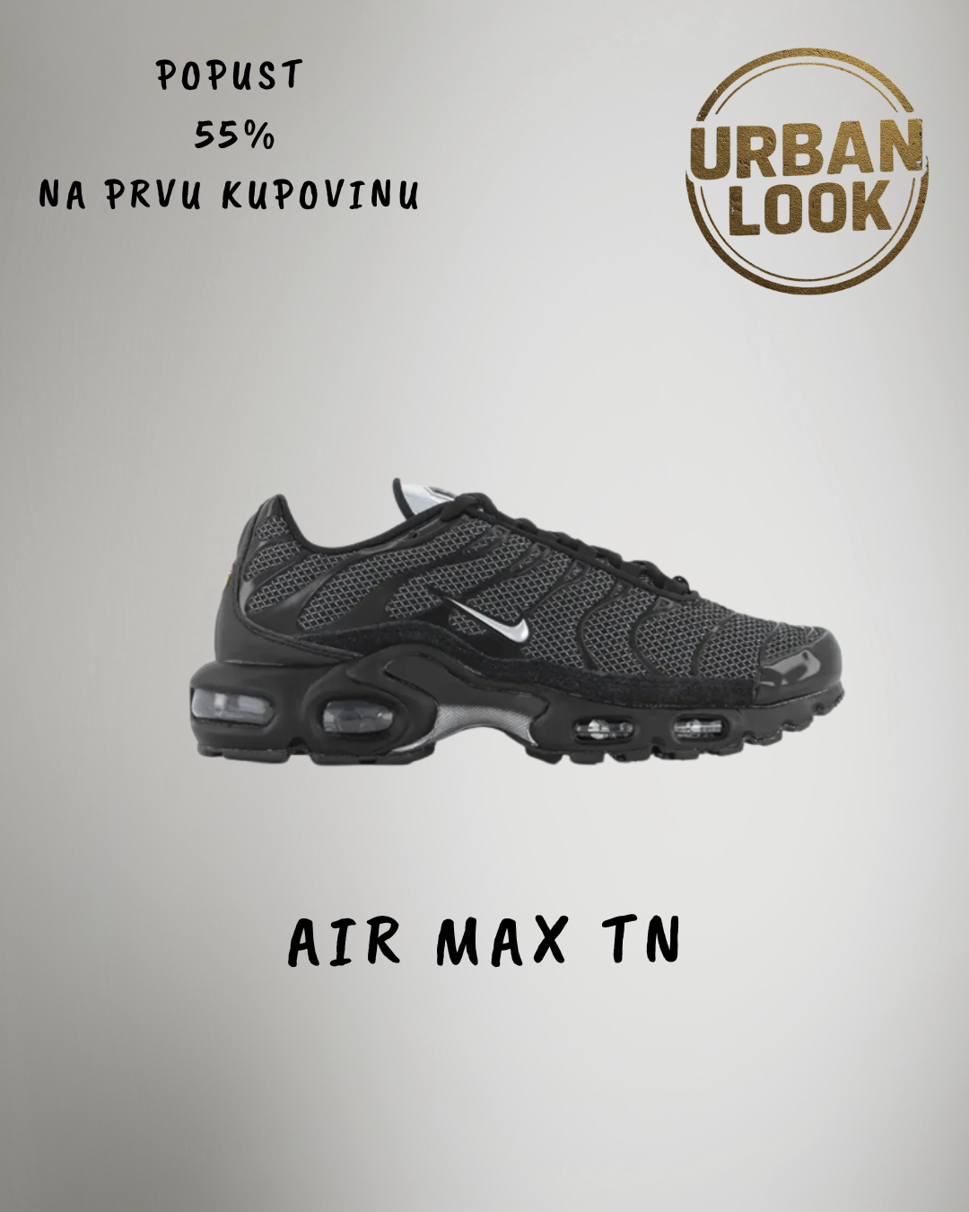 Air Max Plus “Triple Black White Swoosh”