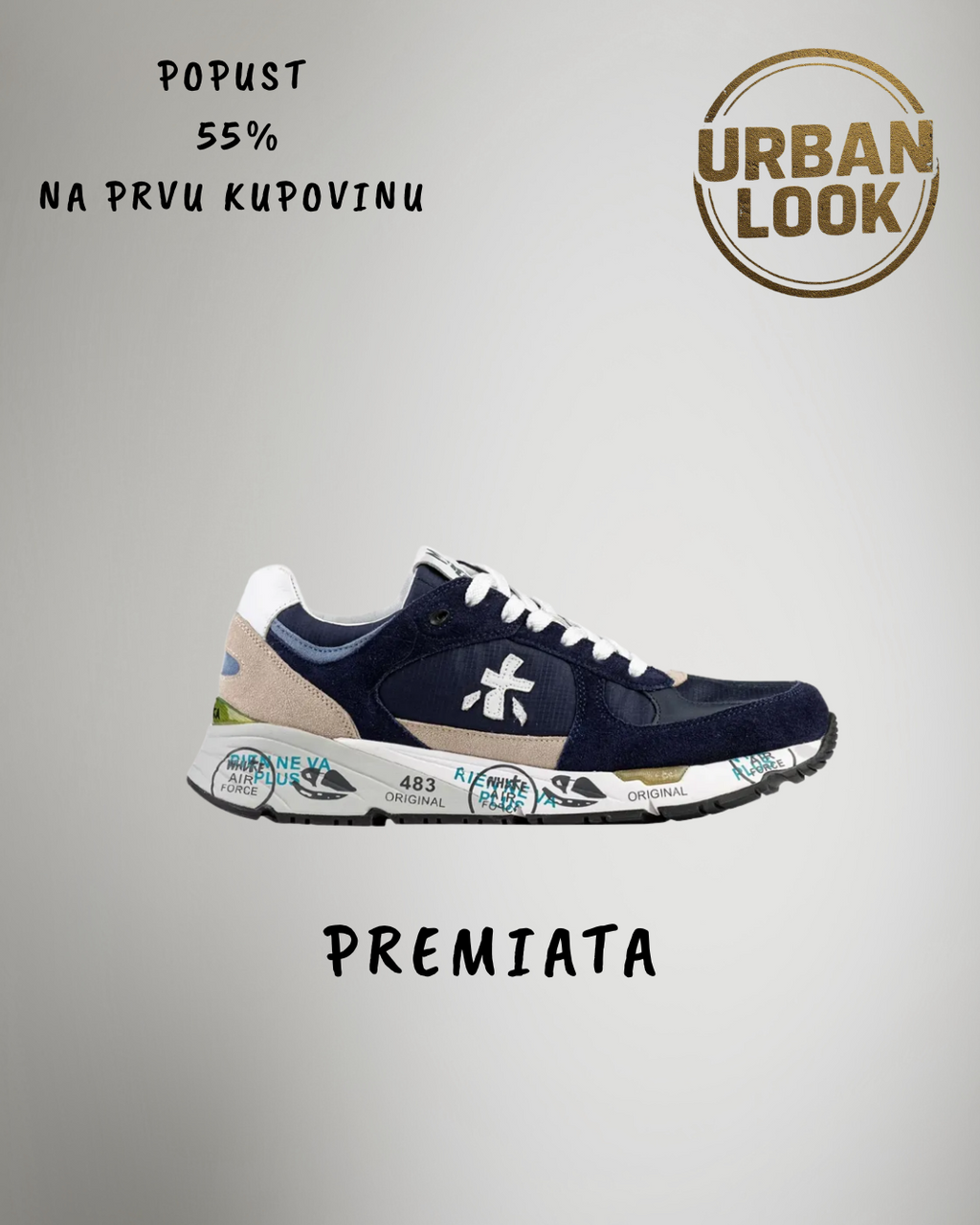 Premiata “Blue Suede”