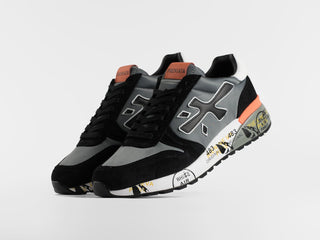 Premiata Mick Black Grey Orange