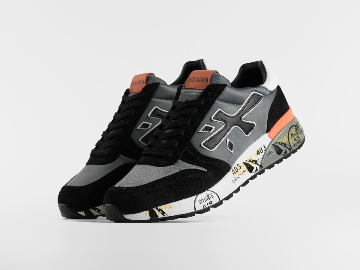 Premiata Mick Black Grey Orange