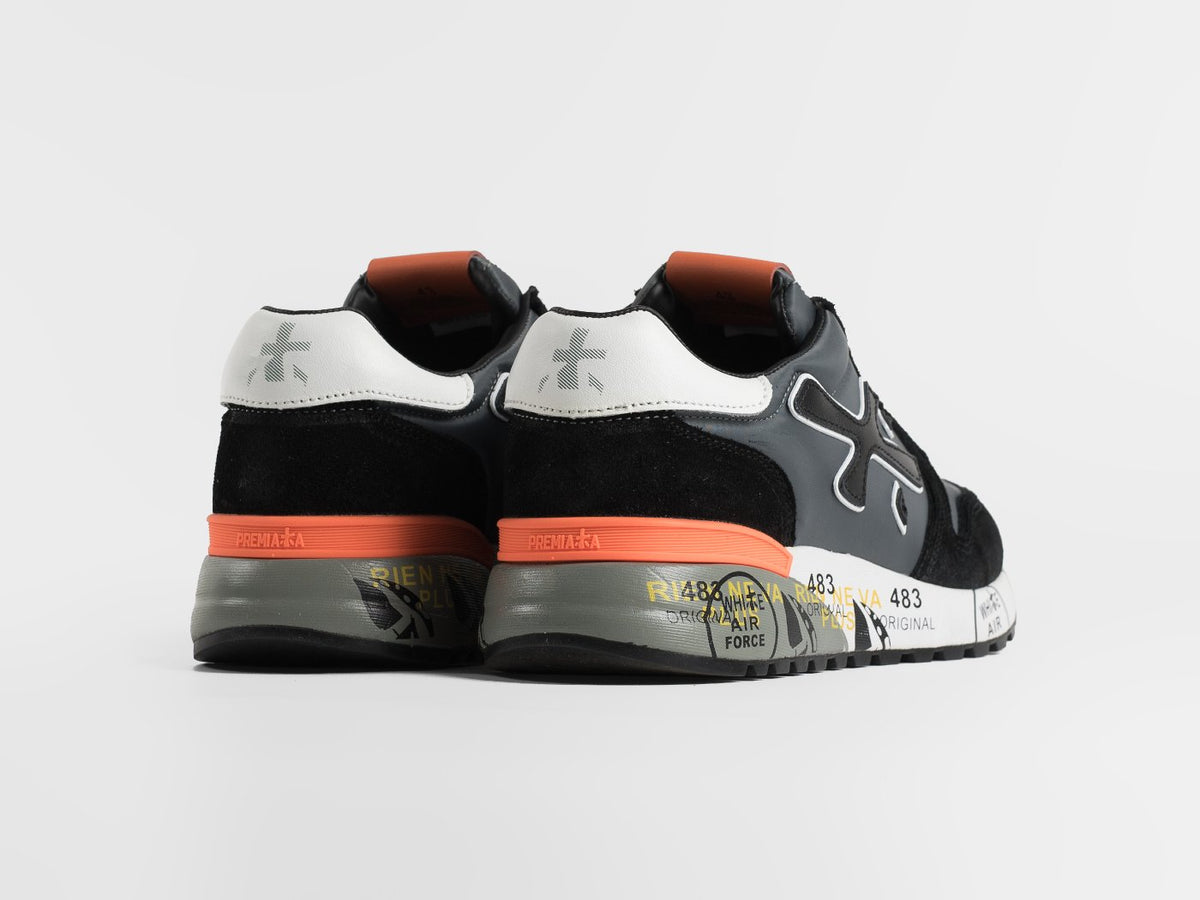 Premiata Mick Black Grey Orange