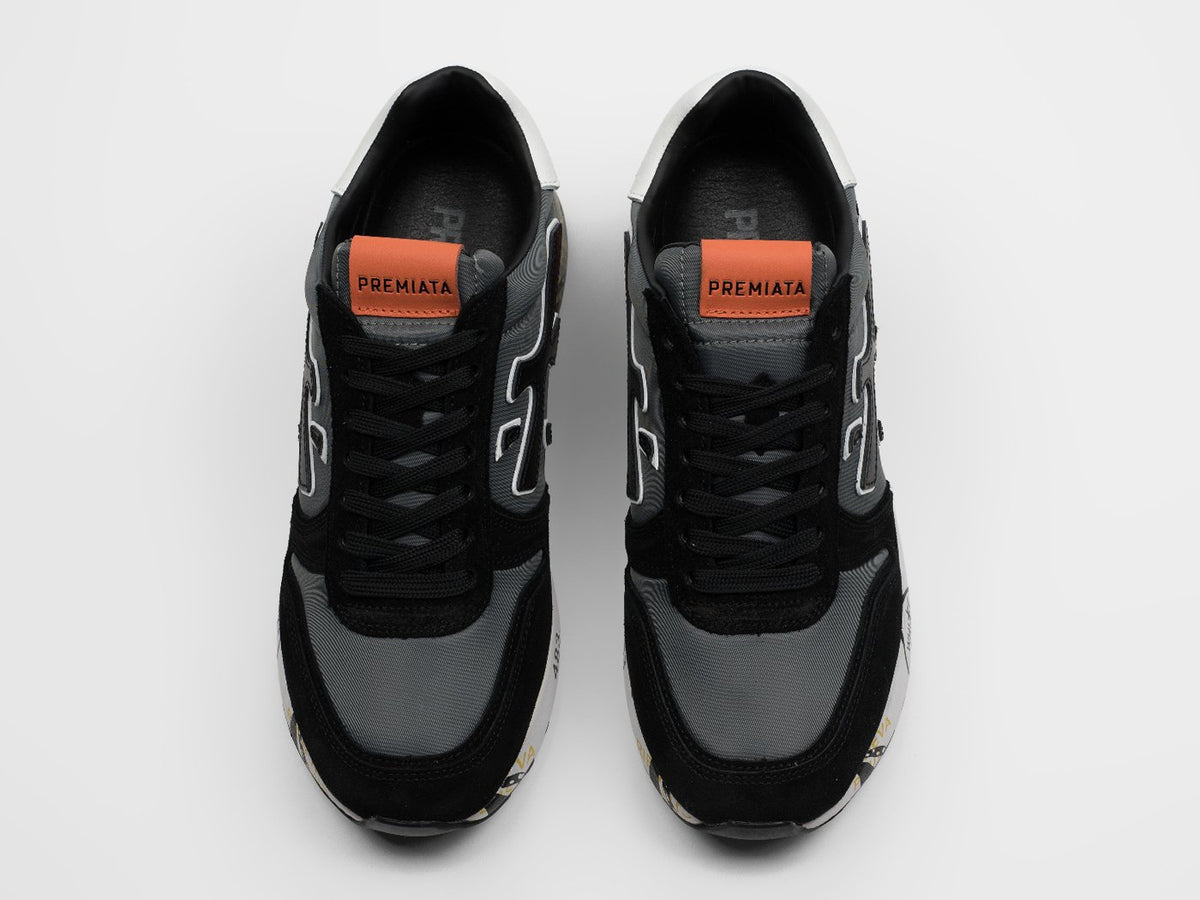 Premiata Mick Black Grey Orange