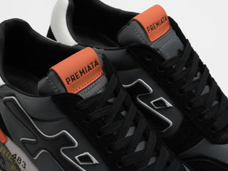 Premiata Mick Black Grey Orange