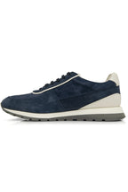 Brunello Cucinelli Suede Sneakers "Navy / Cream"