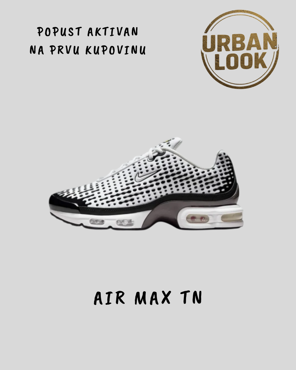Nike Air Max Plus TN “Black White Dots”