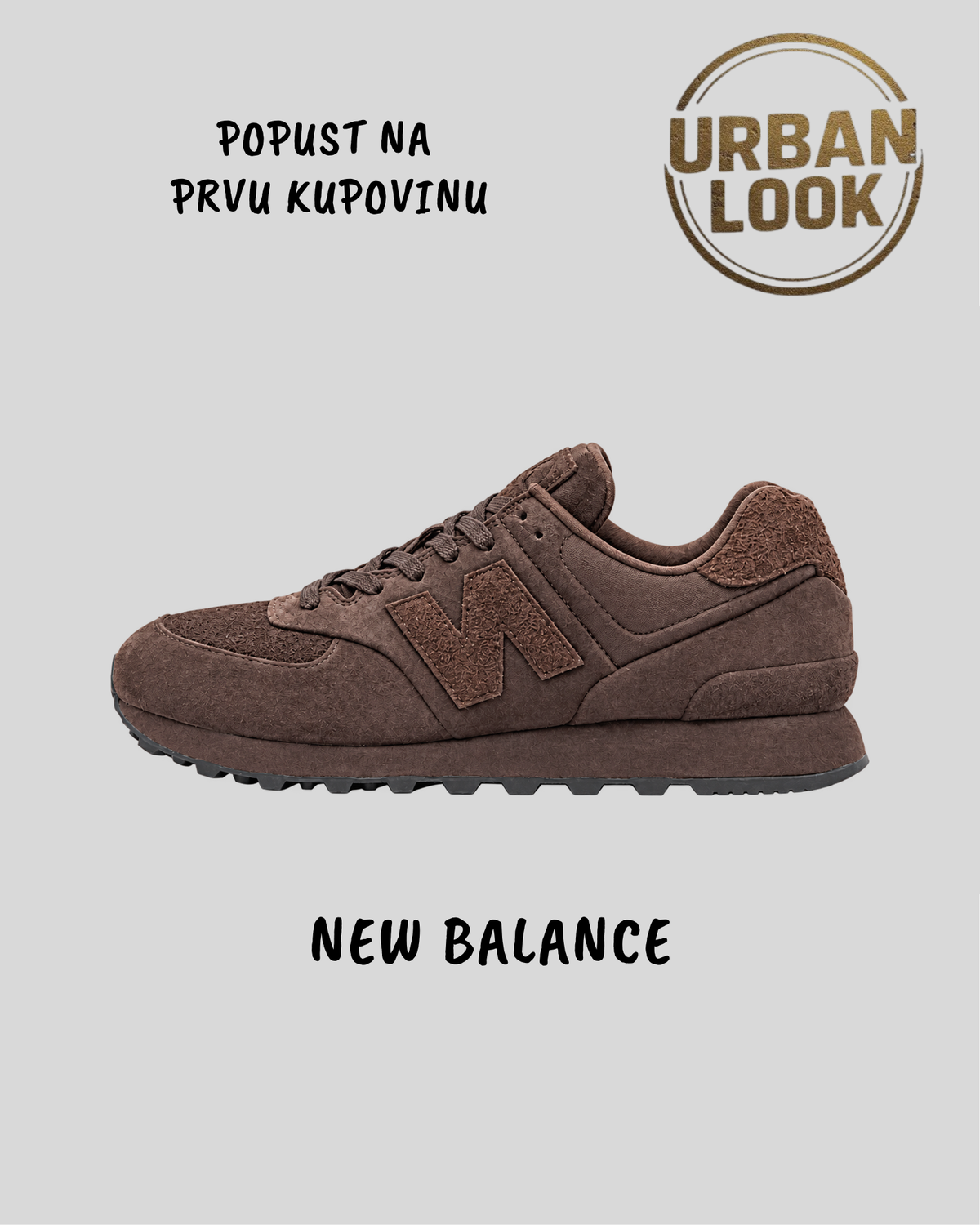 Stone Island x New Balance 574 Legacy Ghost (Dark Brown) – UrbanLook