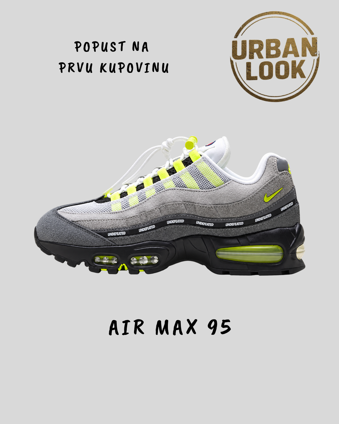 Nike x Undefeated Air Max 95 SP (Geo NYC Neon) – UrbanLook
