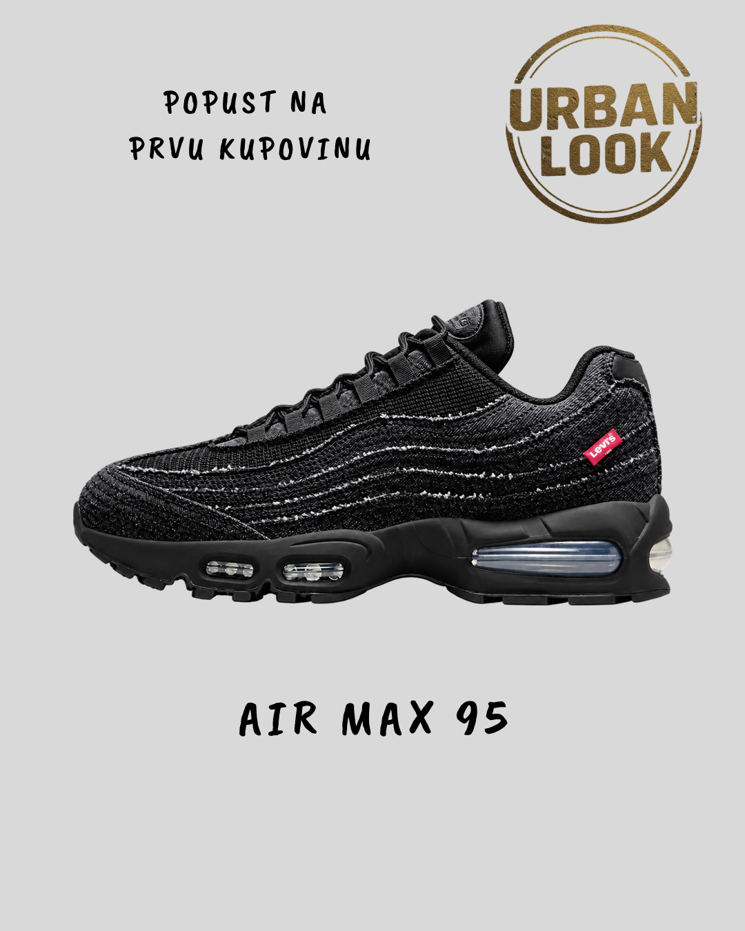 Nike x Levi's Air Max 95 OG (Black) – UrbanLook