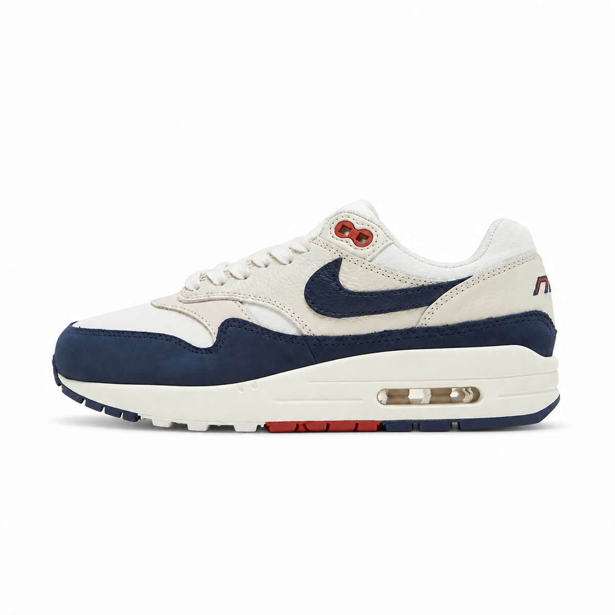 Nike Air Max 1 LX "Sail Navy Orange" — bočni prikaz