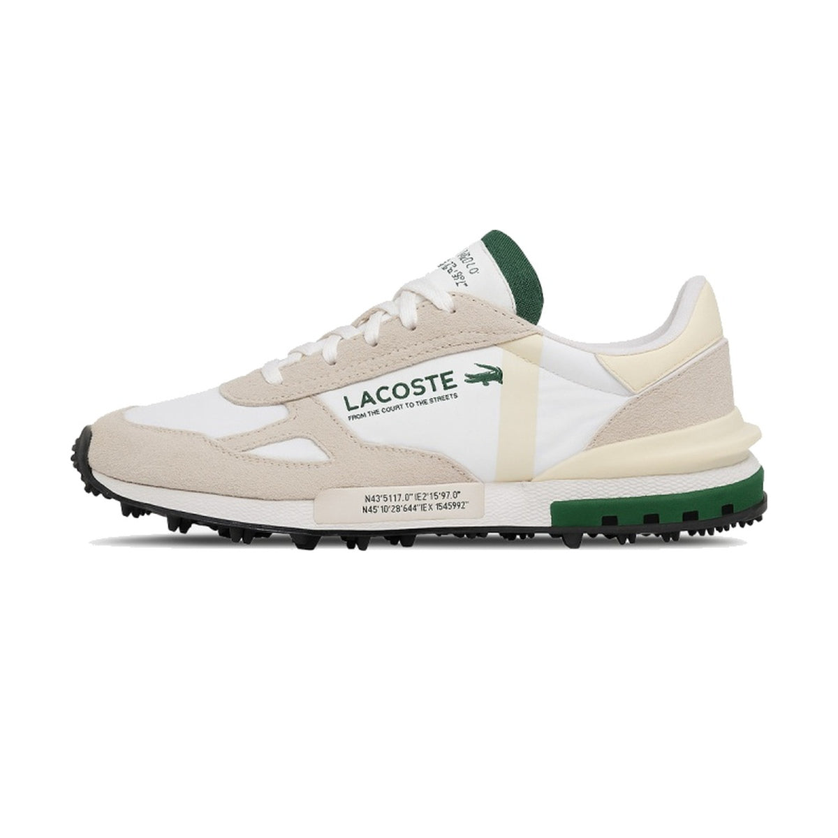Lacoste L003 2K24 (Off White / Green) — bočni prikaz