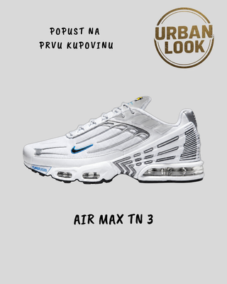 Nike Air Max Plus 3 (White Silver Blue) — naslovna