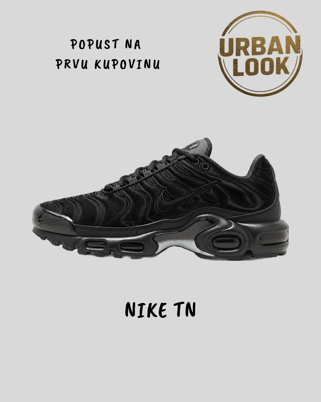 Nike Air Max Plus (Black Satin) — naslovna