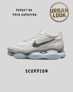 Nike Air Max Scorpion FK (White Black Silver) — naslovna