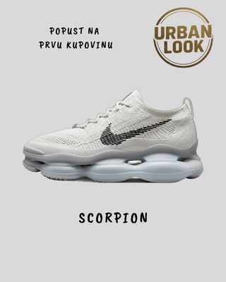 Nike Air Max Scorpion FK (White Black Silver) — naslovna