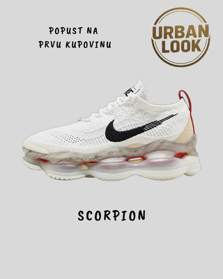 Nike Air Max Scorpion FK (White Black Red) — naslovna