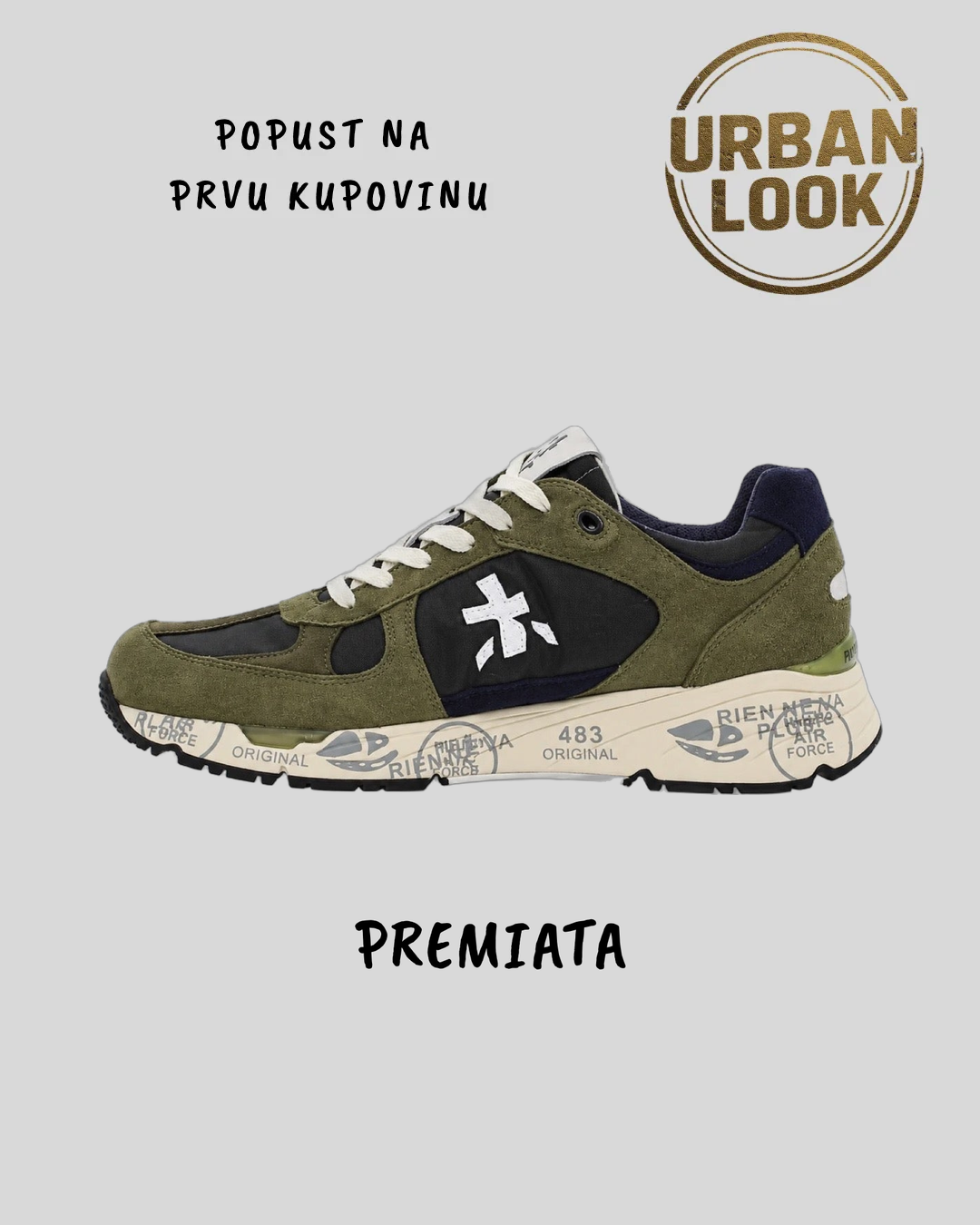 Premiata Mick 7721 Dark Blue / Dark Brown — naslovna