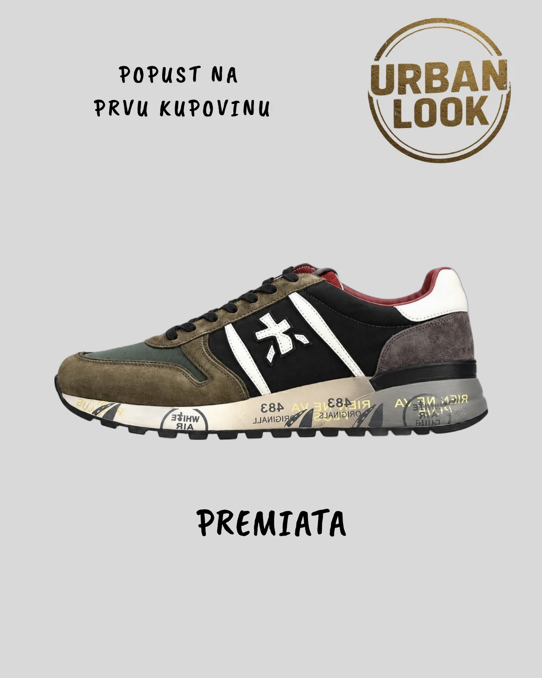 Premiata Mick 7719 Black / Dark Brown — naslovna