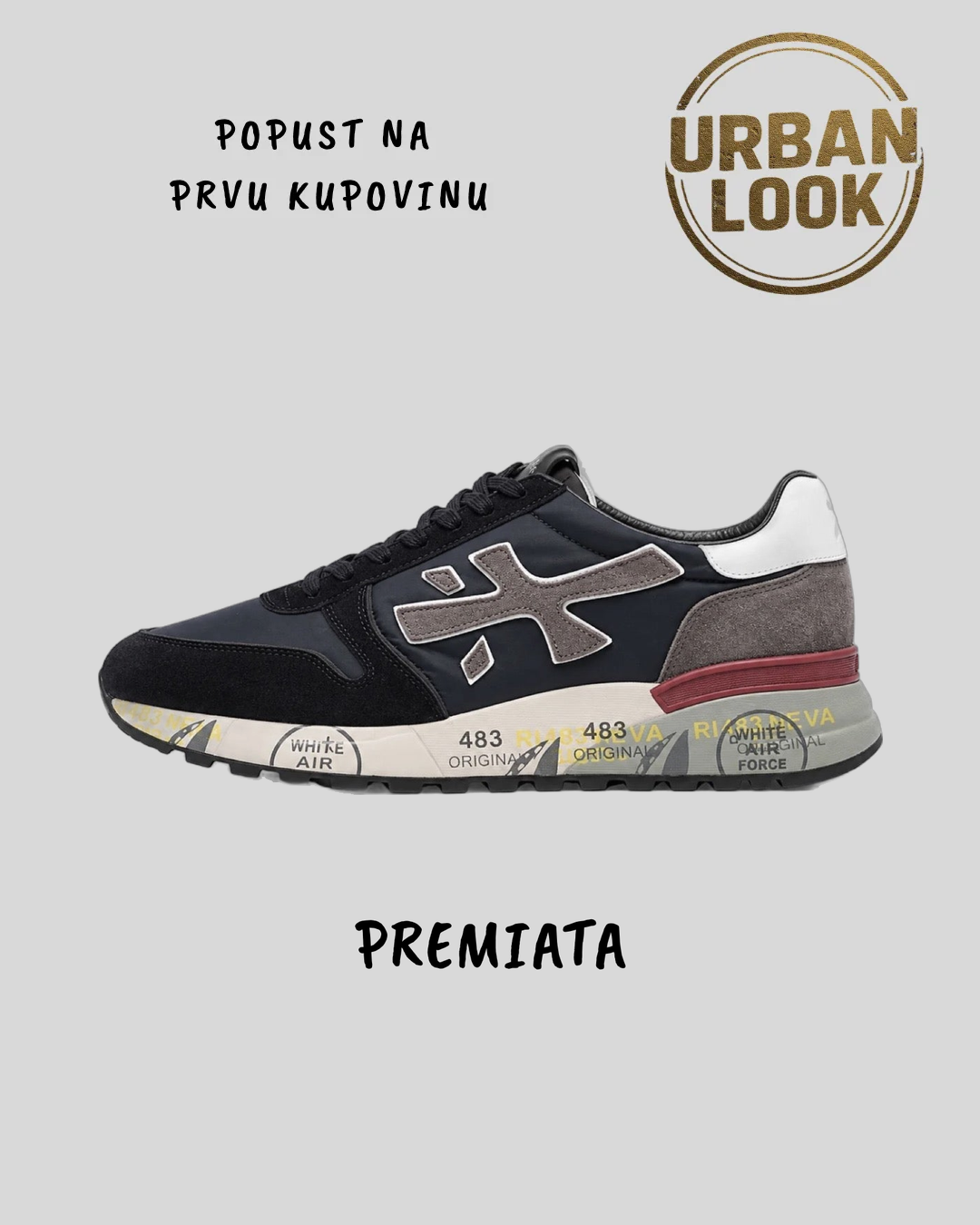 Premiata Lucy 7089 Navy / Grey — naslovna