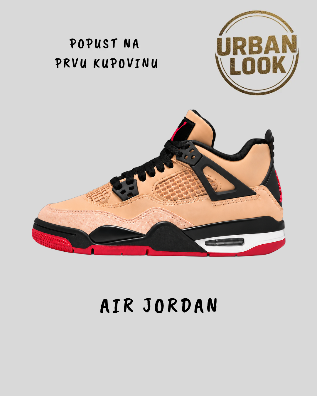 Air Jordan 4 Retro GS "Pizza" — naslovna
