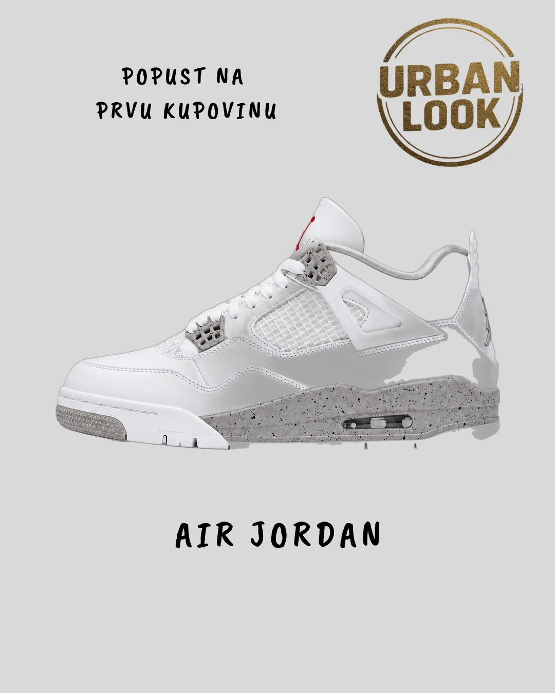 Air Jordan 4 Retro "White Oreo" — naslovna