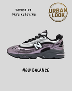 New Balance 1000 Dark Ice Wine, metalik ljubičasto-bordo patika sa srebrnim panelima, UrbanLook